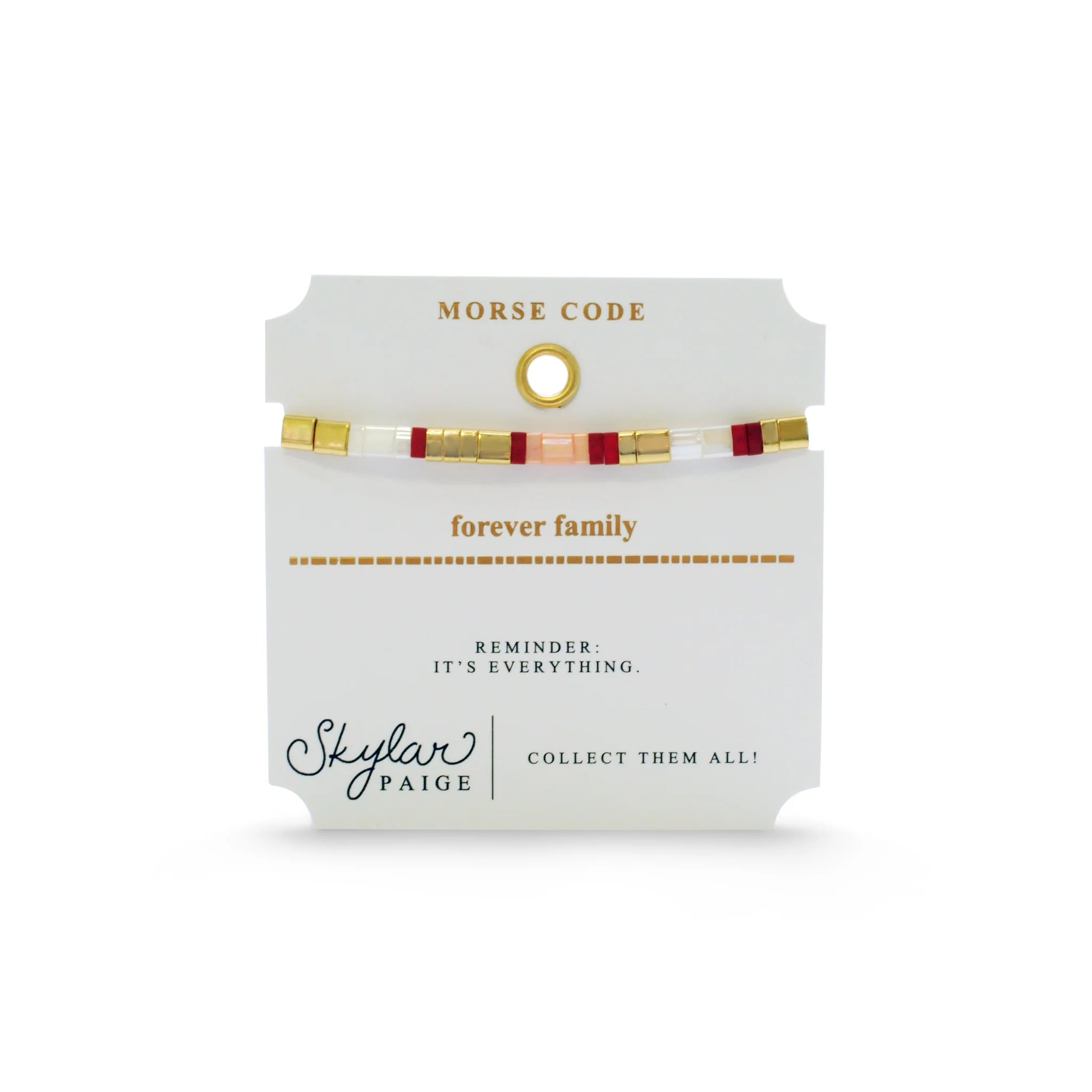 FOREVER FAMILY | Morse Code Tila Bracelet