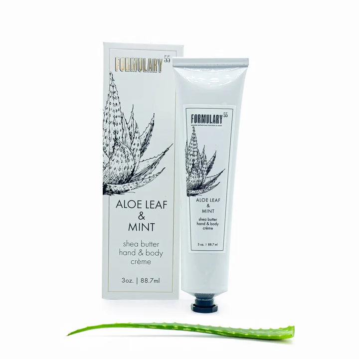 On-the-Go Shea Butter Hand and Body Creme Tube | Aloe Leaf & Mint