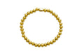 Plain Ball 6mm Bracelet | Gold
