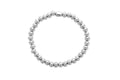 Plain Ball 6mm Bracelet | Silver