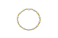 Plain Ball 3+6mm 3/1 Bracelet | Two-Tone