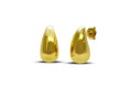 Water Droplet Stud Earrings | Gold