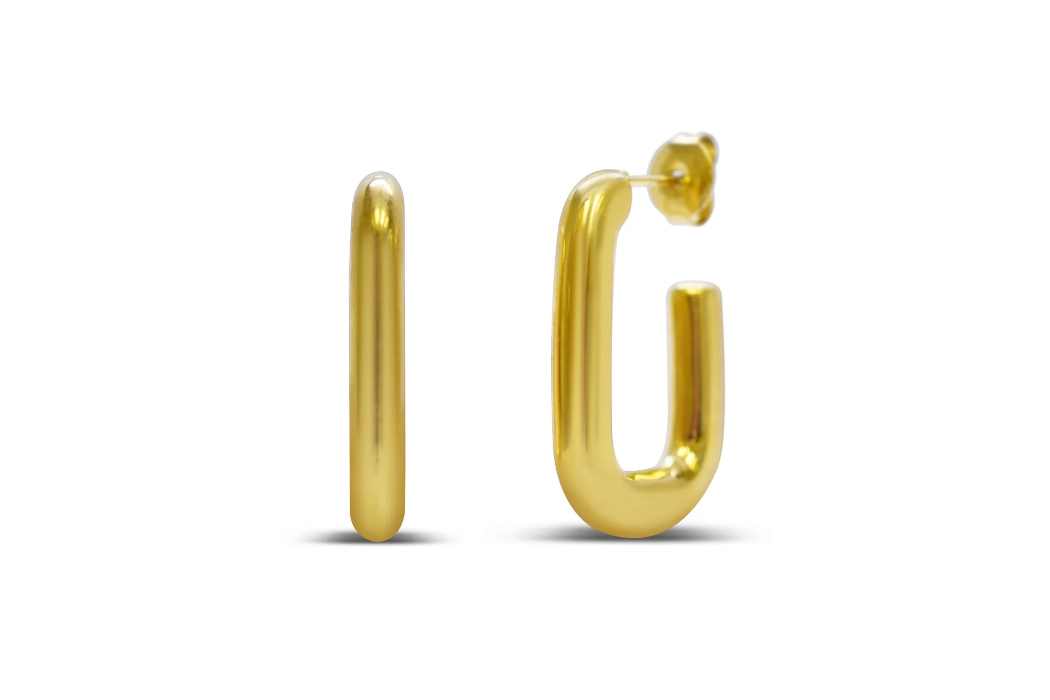 Link Look Weightless Hoop Earring | Gold