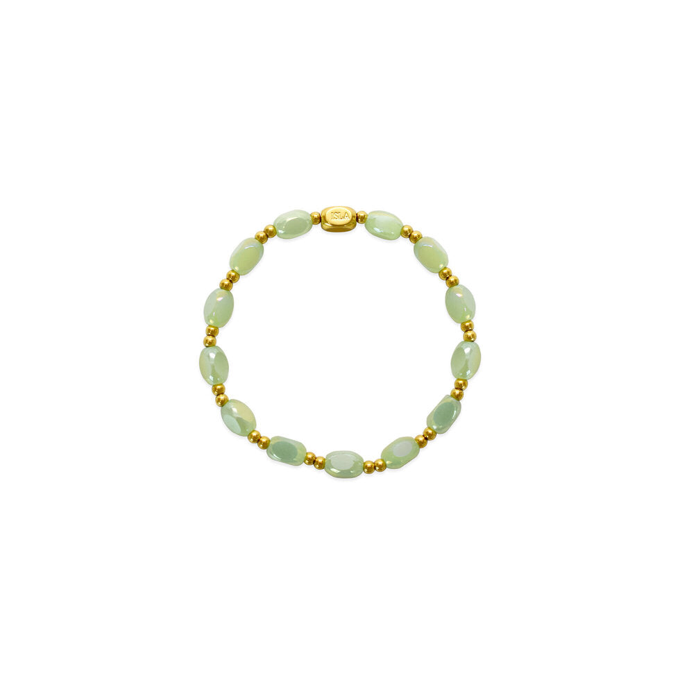 24/7 Stretch Pop of Color Bracelet | All In Minty Gold