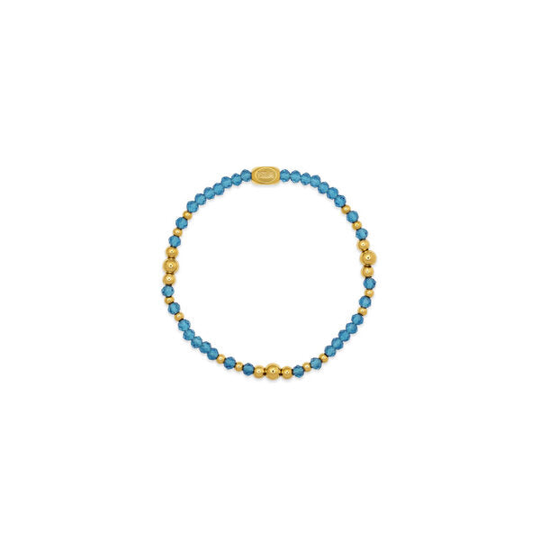 Coastal Crystals Amalfi Bracelet | 'Turqs' & Caicos Gold