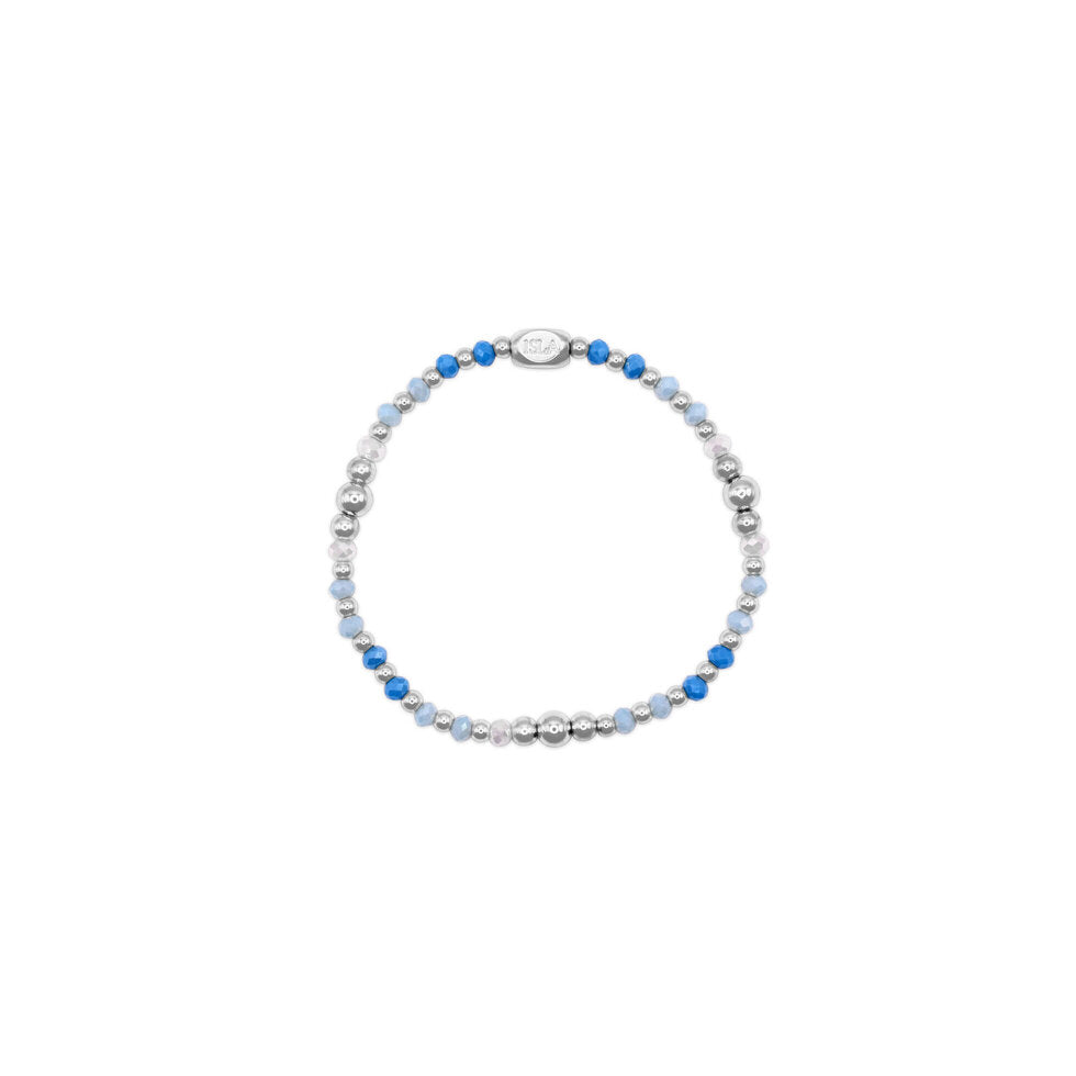 Coast Crystals Amalfi Bracelet | Tidal Wave Silver