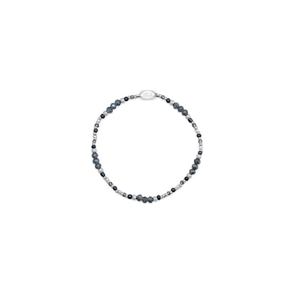 Coastal Crystals Riviera Bracelet | Stormy Seas Silver