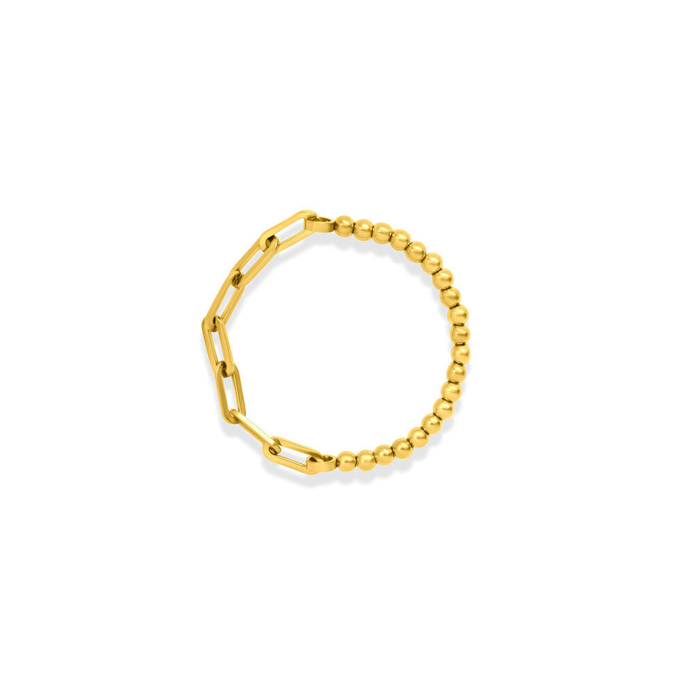 Half & Half Metal Ball Bracelet