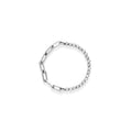 Half & Half Metal Ball Bracelet | Silver