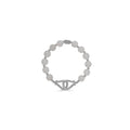 Get Hooked Bracelet | White Cap Silver