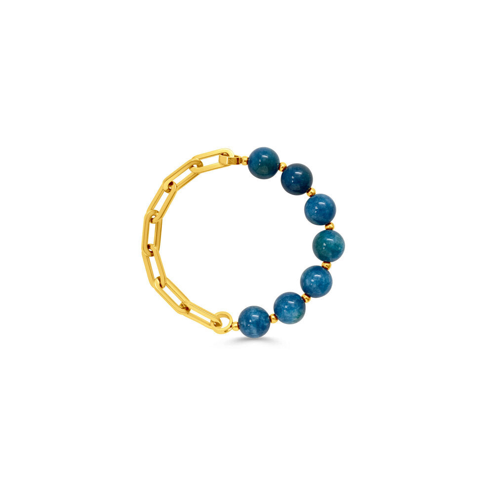 Half & Half Bracelet | 'Turqs' & Caicos Gold