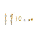 Hoop Hoop Hooray! Earring Trio Set | Coastline Shine Gold