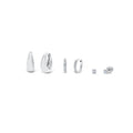 Bold Hoop Swoop Earring Trio Set | Silver