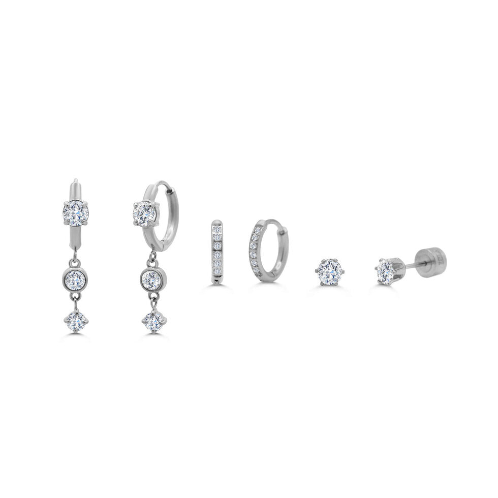 Hoop Hoop Hooray! Earring Trio Set | Coastline Shine Gold