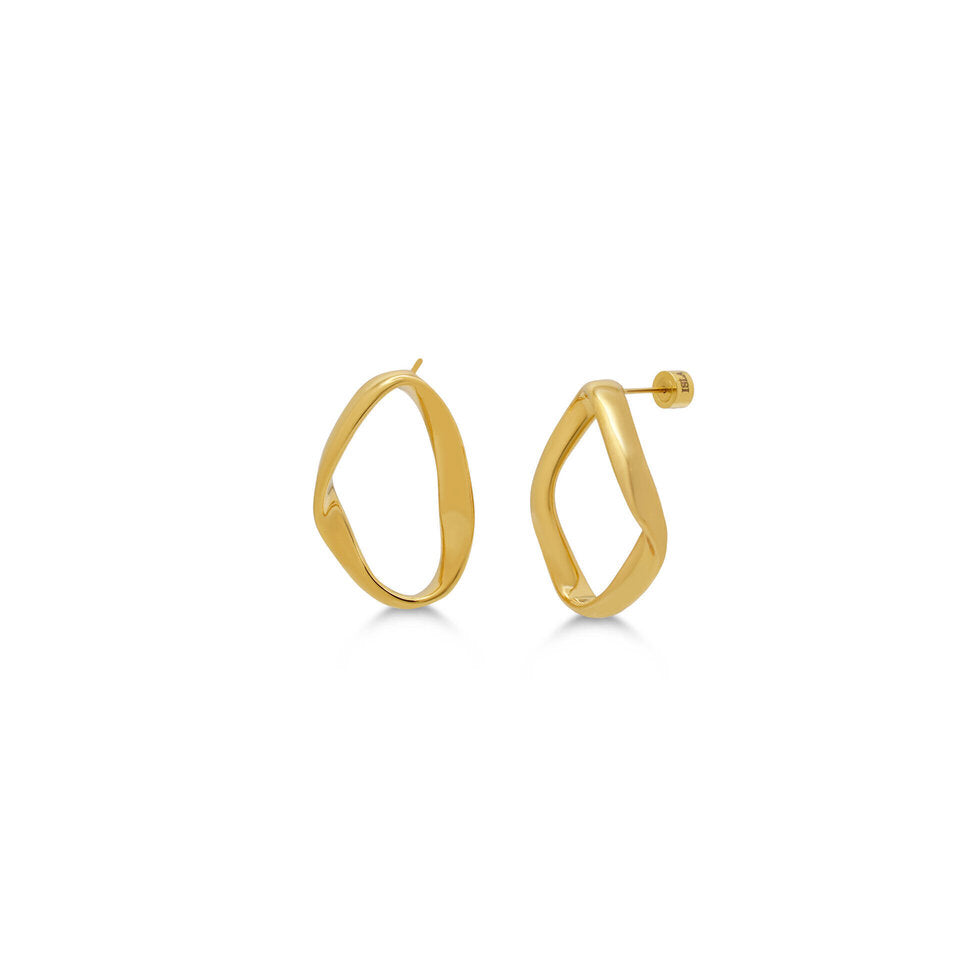 Go With The Flow Stud | Gold