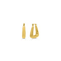Rounded Triangle Hoop | Gold