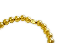 Plain Ball 6mm Bracelet | Gold