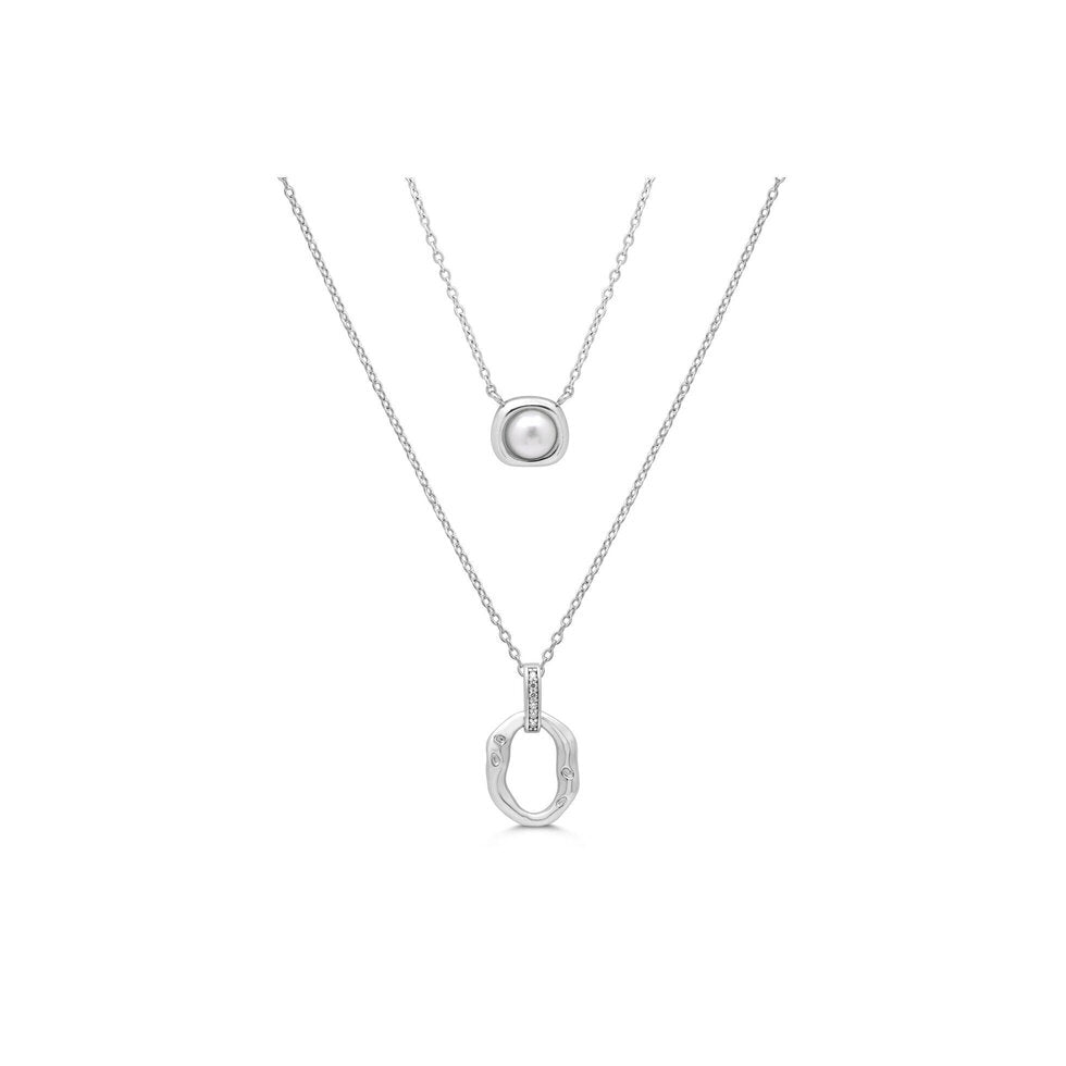 In A Pearl World Necklace | Silver