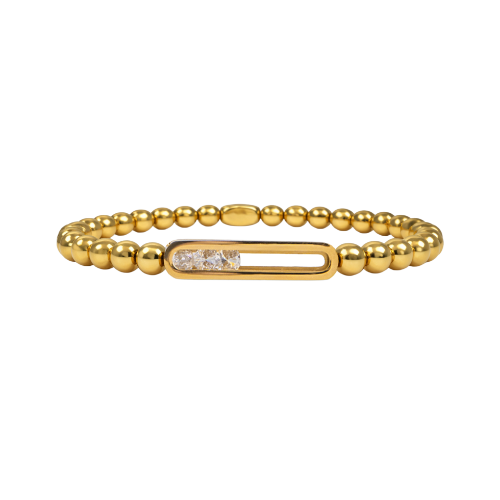 24/7 Stretch Bracelet | Rolling Tides Gold