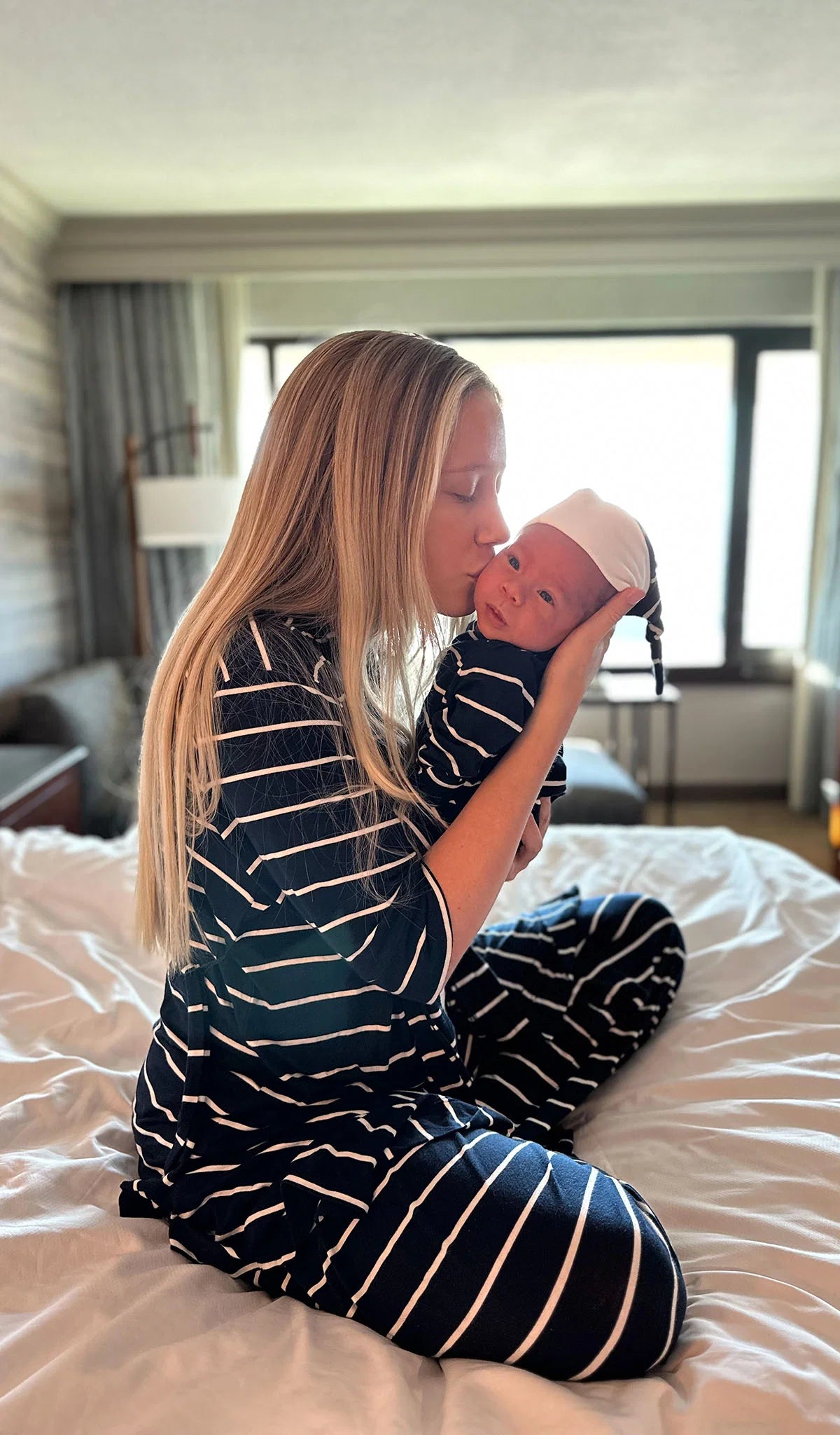 Analise 5-Piece PJ Set | Navy Stripe