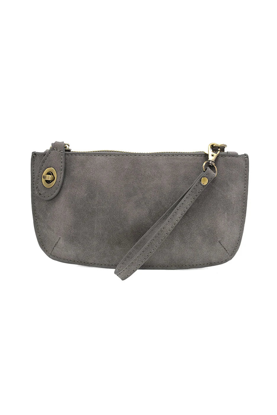 Mini Crossbody Wristlet Clutch | Faux Suede