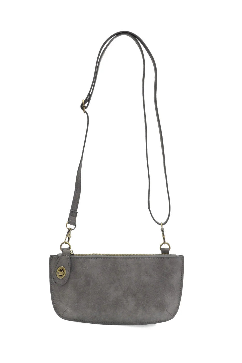 Mini Crossbody Wristlet Clutch | Faux Suede