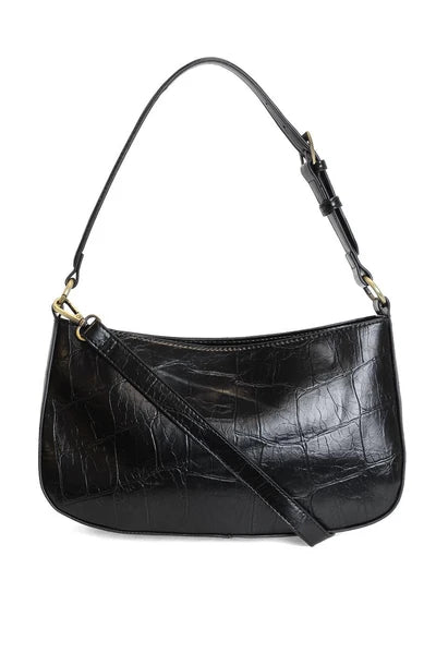 Erin Hobo Shoulder Bag | Faux Croc Leather