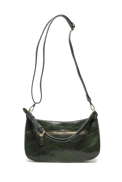 Erin Hobo Shoulder Bag | Faux Croc Leather