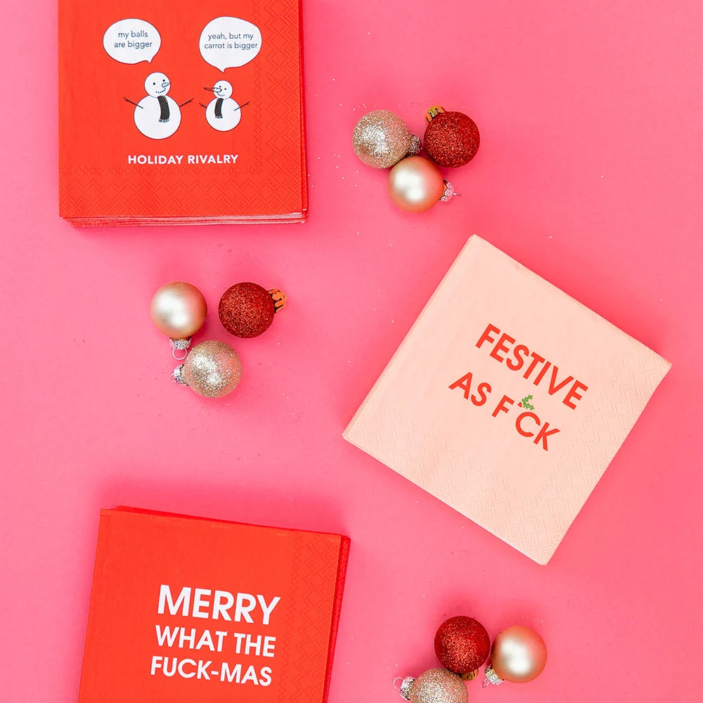 Festive As F*ck Cocktail Napkins