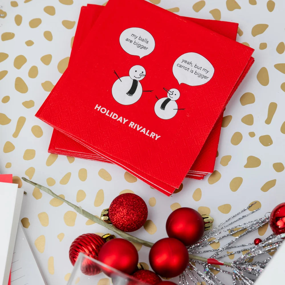 Holiday Rivalry Cocktail Napkins