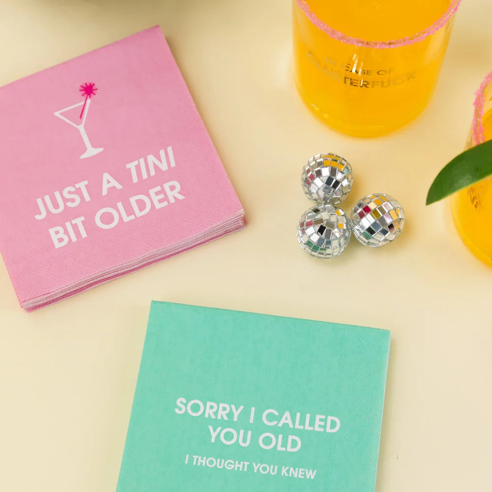 Just A Tini Bit Older Cocktail Napkins