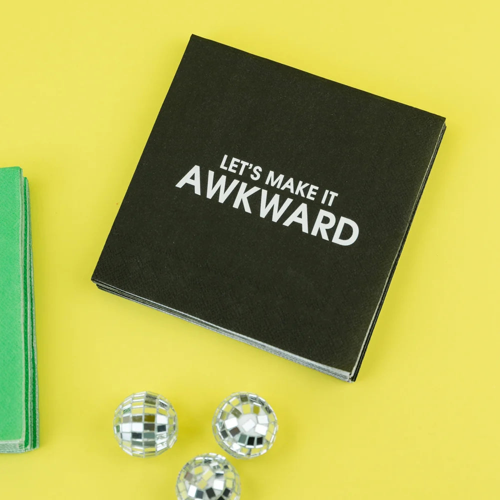 Let's Make It Awkward Cocktail Napkins