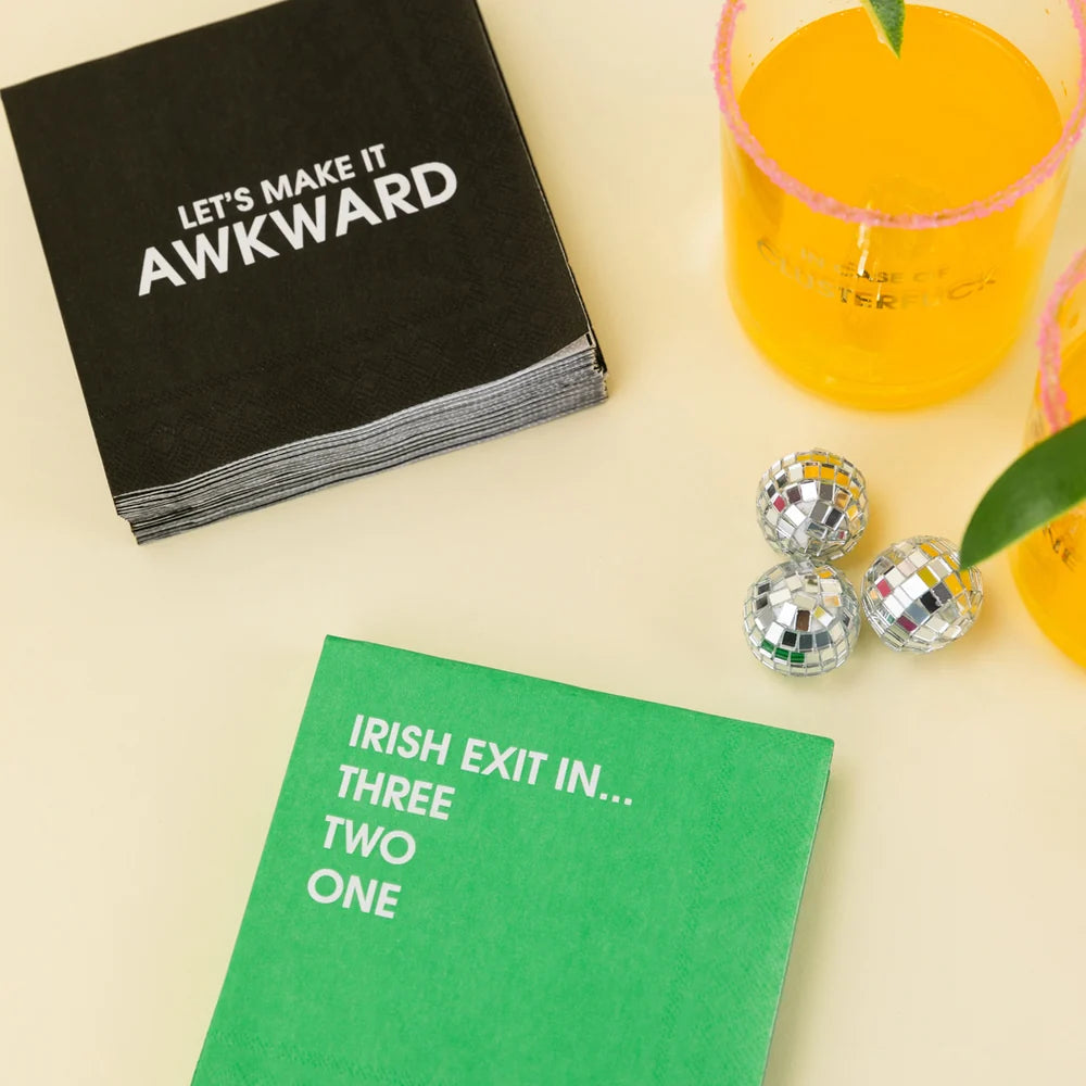 Let's Make It Awkward Cocktail Napkins