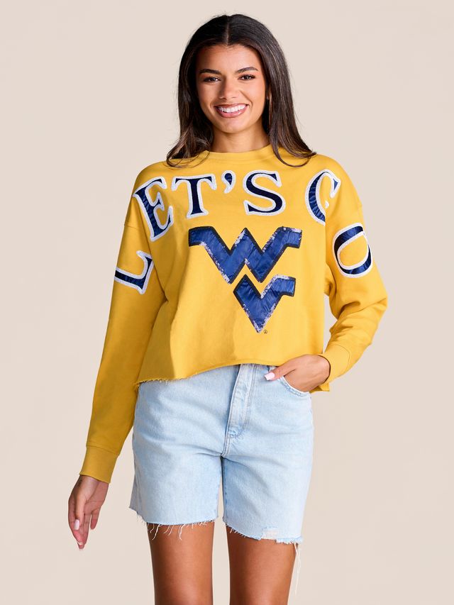 The Stadium Sequin Crewneck | West Virginia