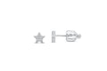 Pave Star Stud Earring | Clear CZ