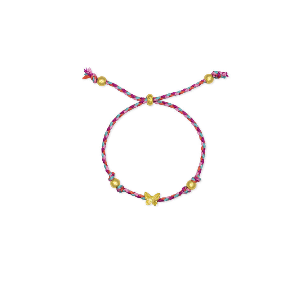 Don't Just Fly, Soar | Butterfly Cord Bracelet