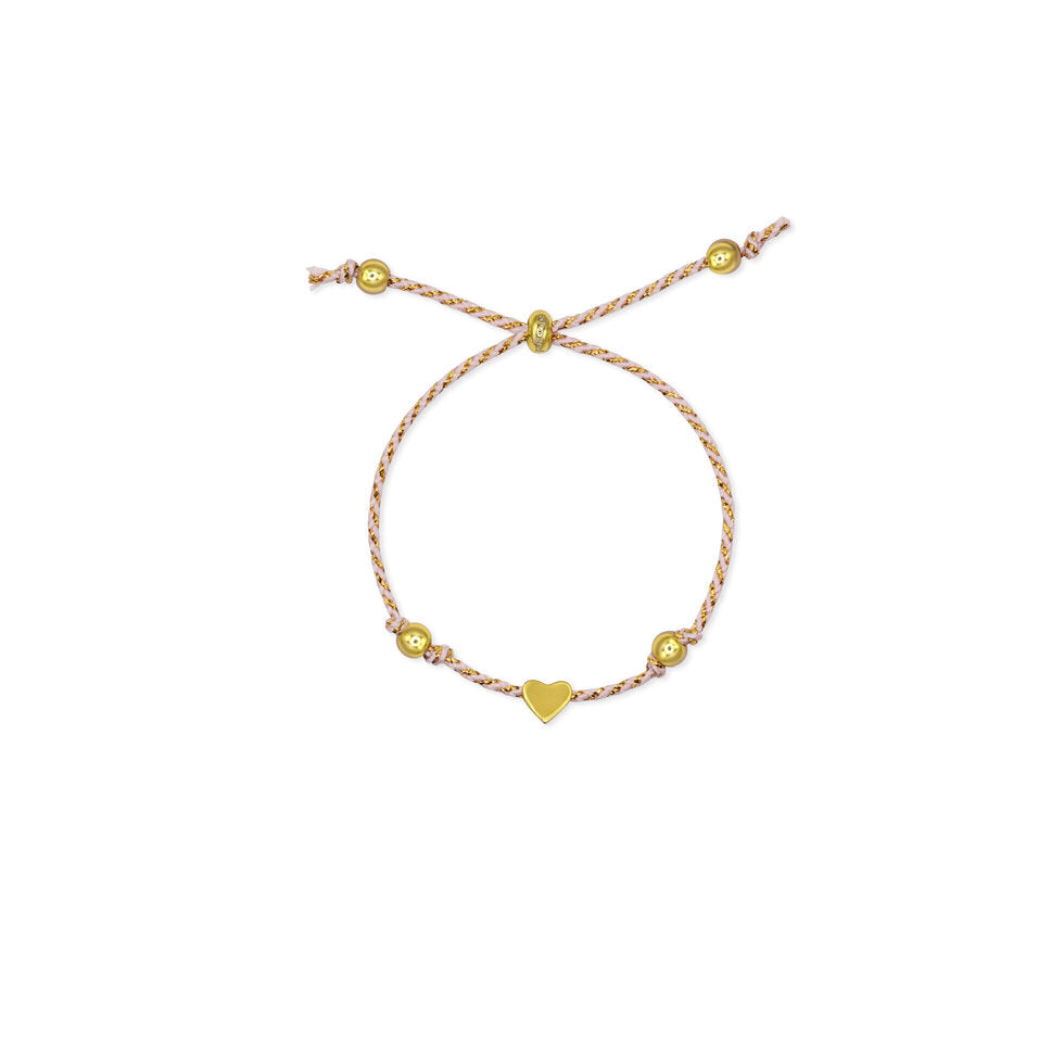 One For You, One For Me Heart Cord Bracelet Set