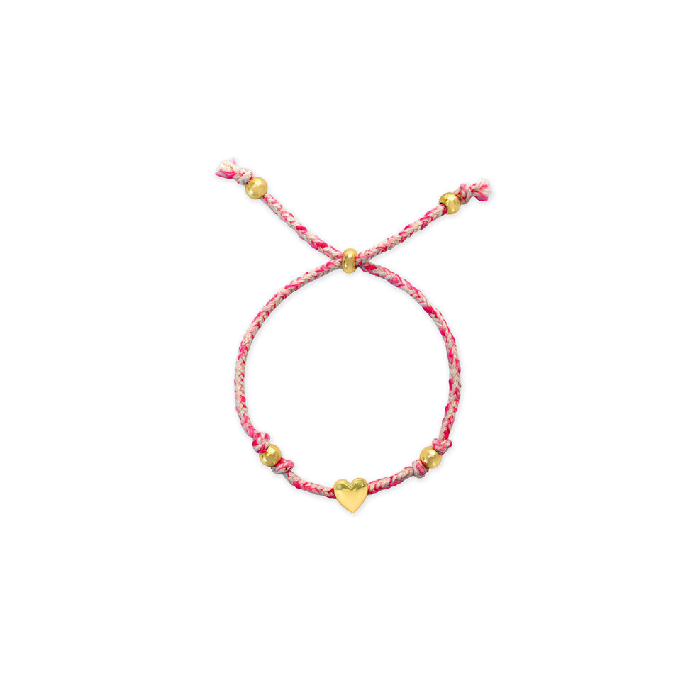 Love Always Puffy Heart Cord Bracelet