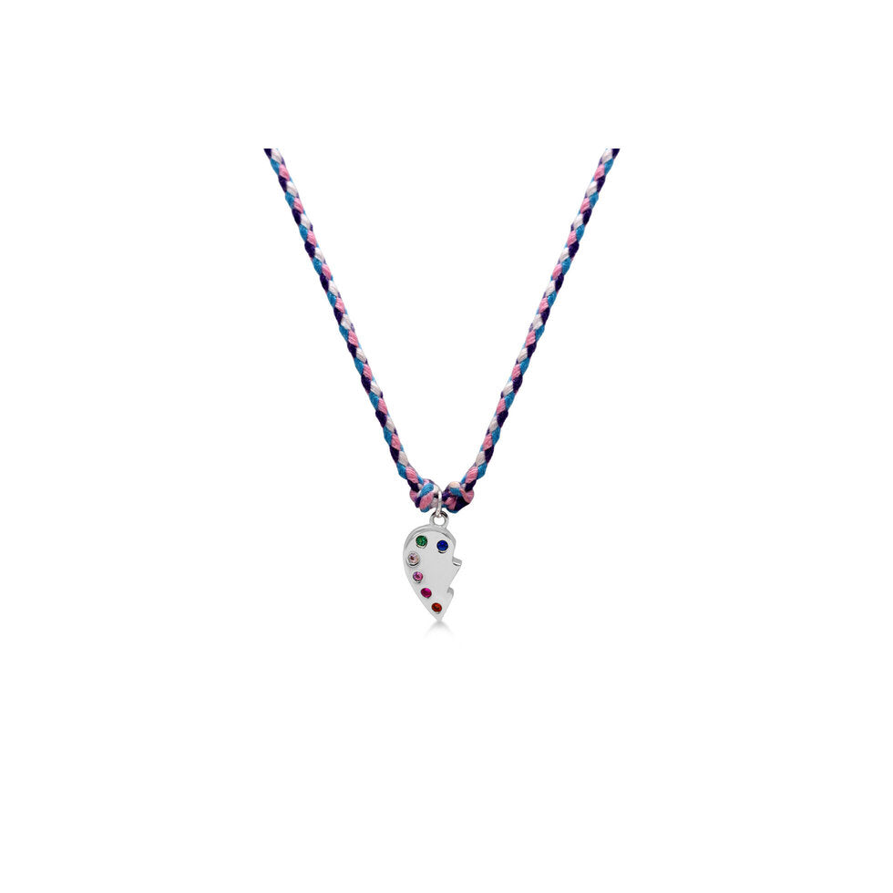 Half My Heart Corded Necklace Set