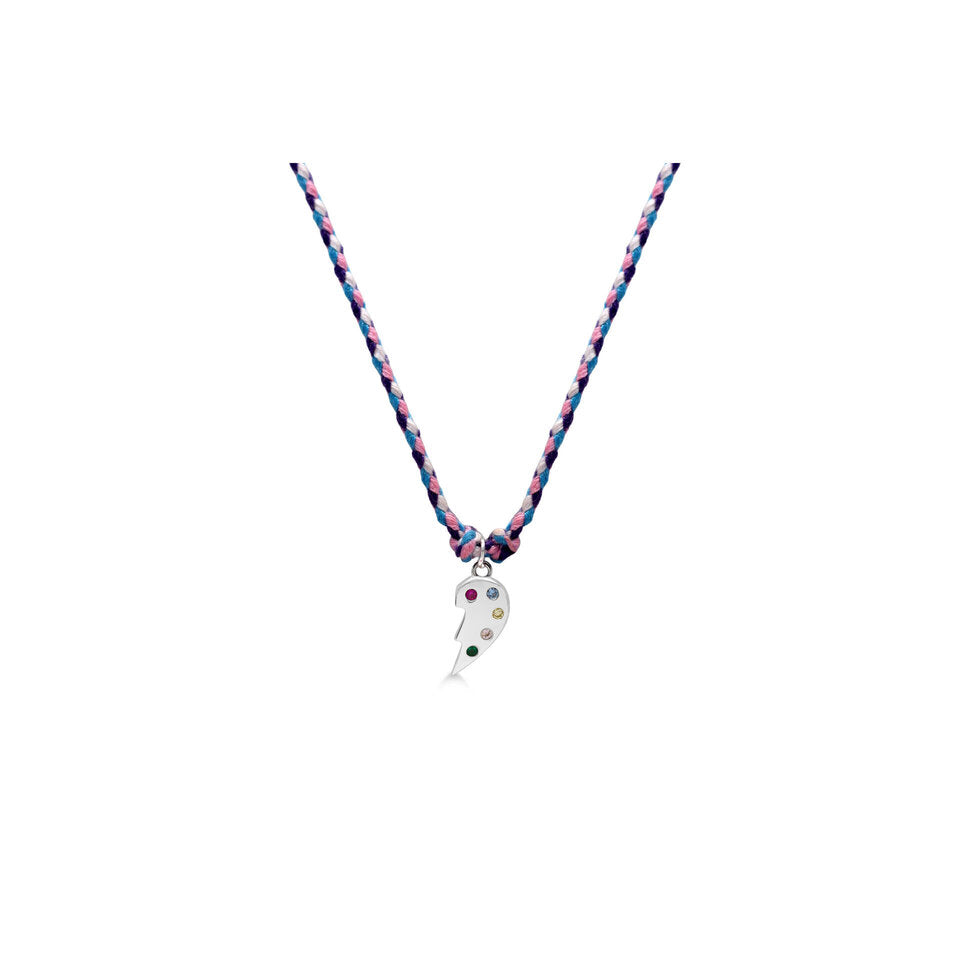 Half My Heart Corded Necklace Set