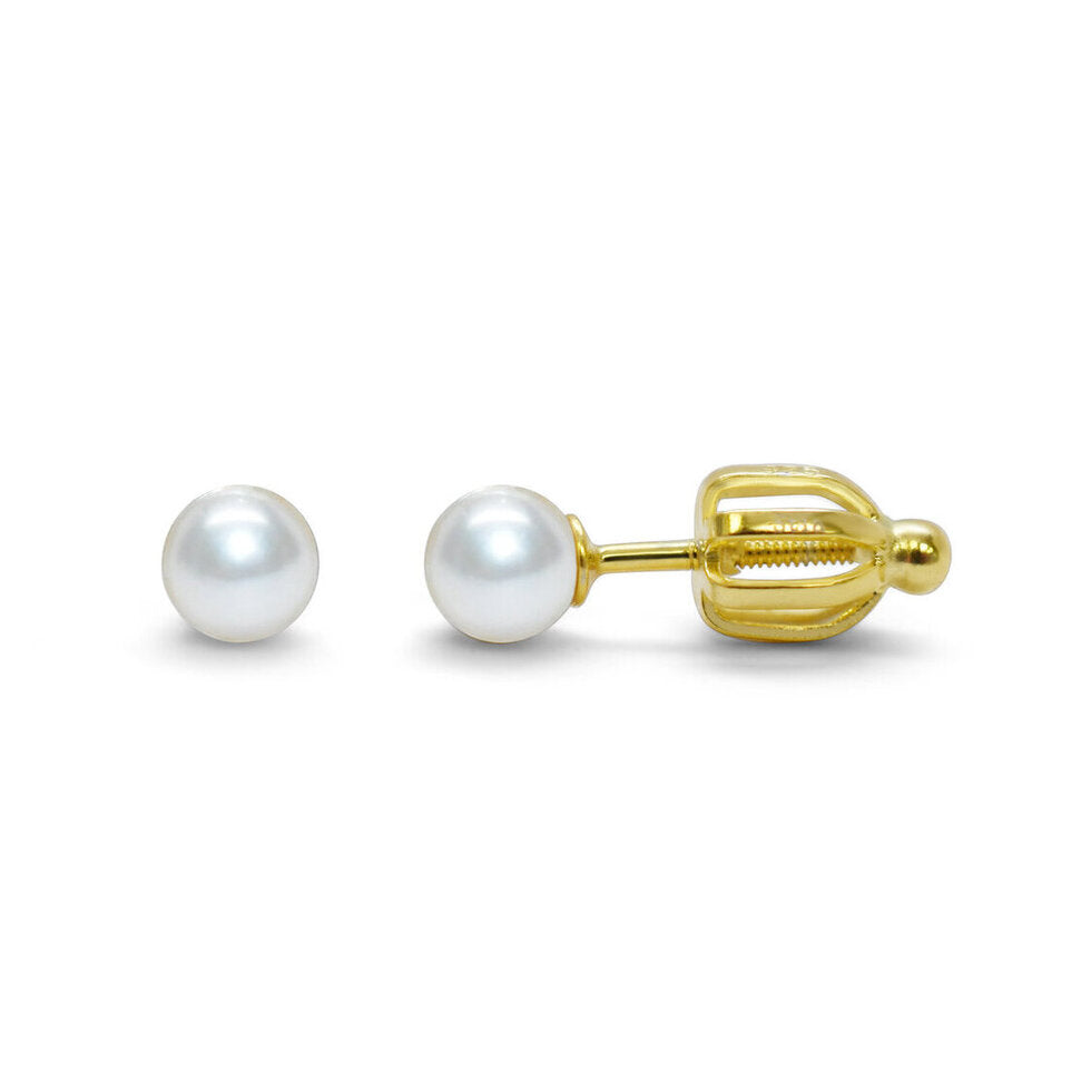 Pearl Stud Earrings 4MM