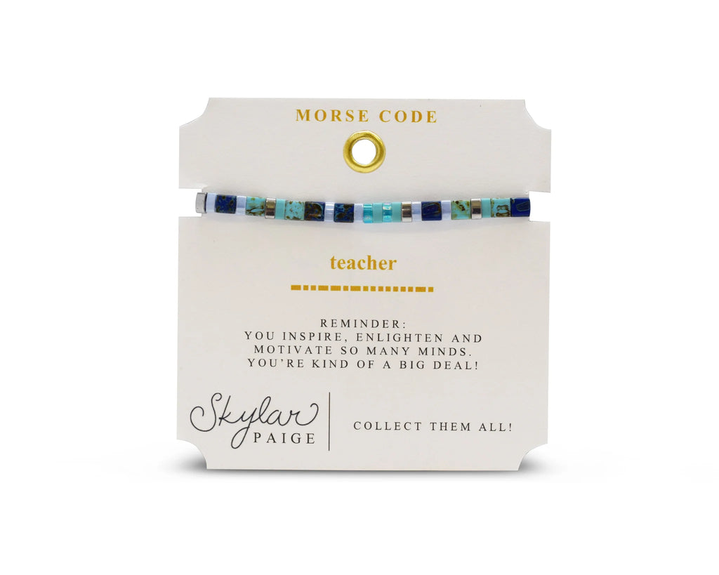 TEACHER | Morse Code Tila Bracelet