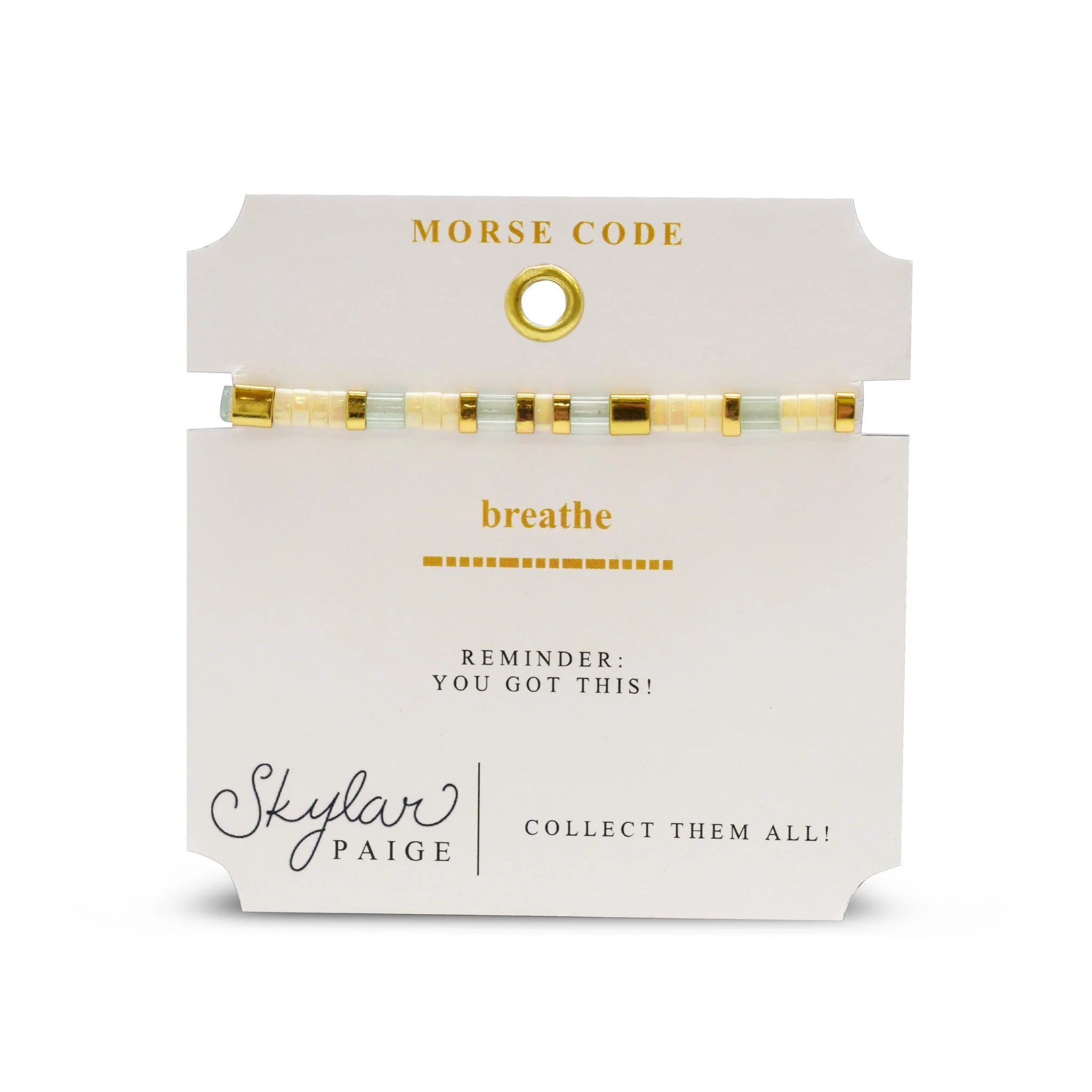 BREATHE | Morse Code Tila Bracelet