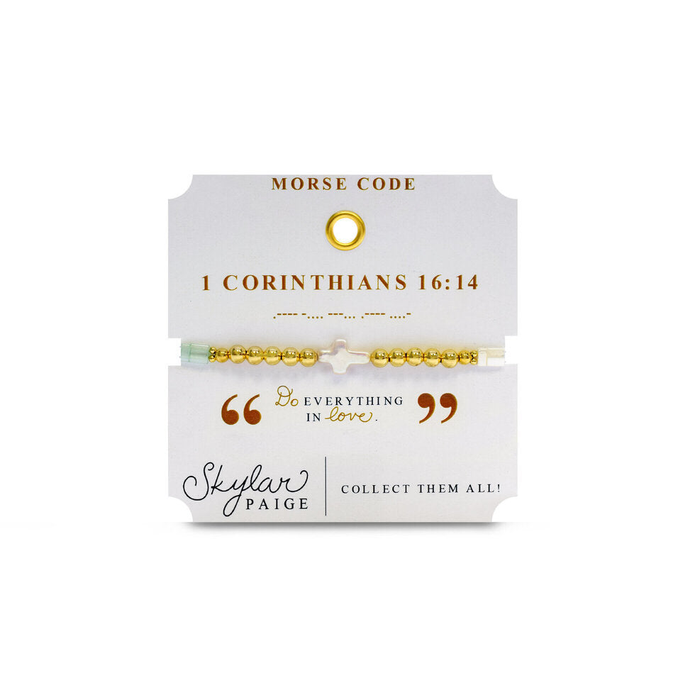CORINTHIANS 16:14 | Heavenly Words Tila Bracelet