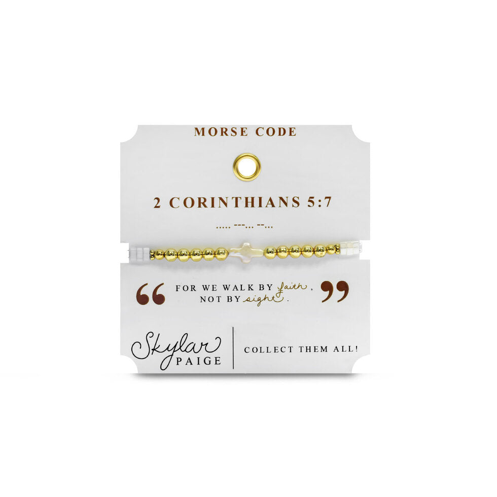 CORINTHIANS 5:7 | Heavenly Words Tila Bracelet