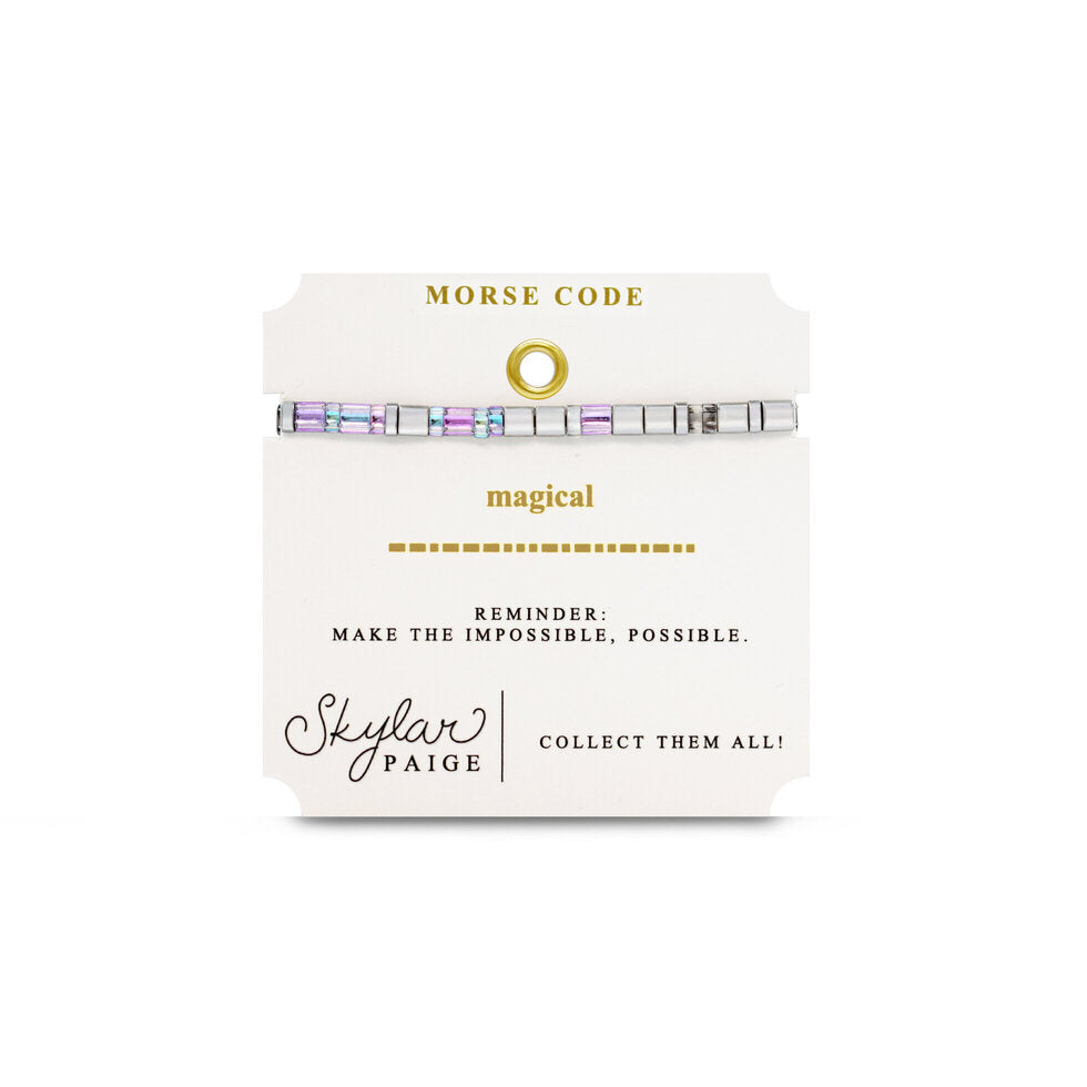 MAGICAL | Morse Code Tila Bracelet