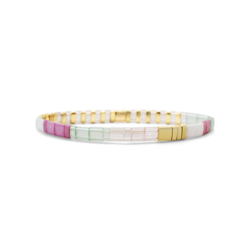 HAPPY BDAY | Morse Code Tila Bracelet