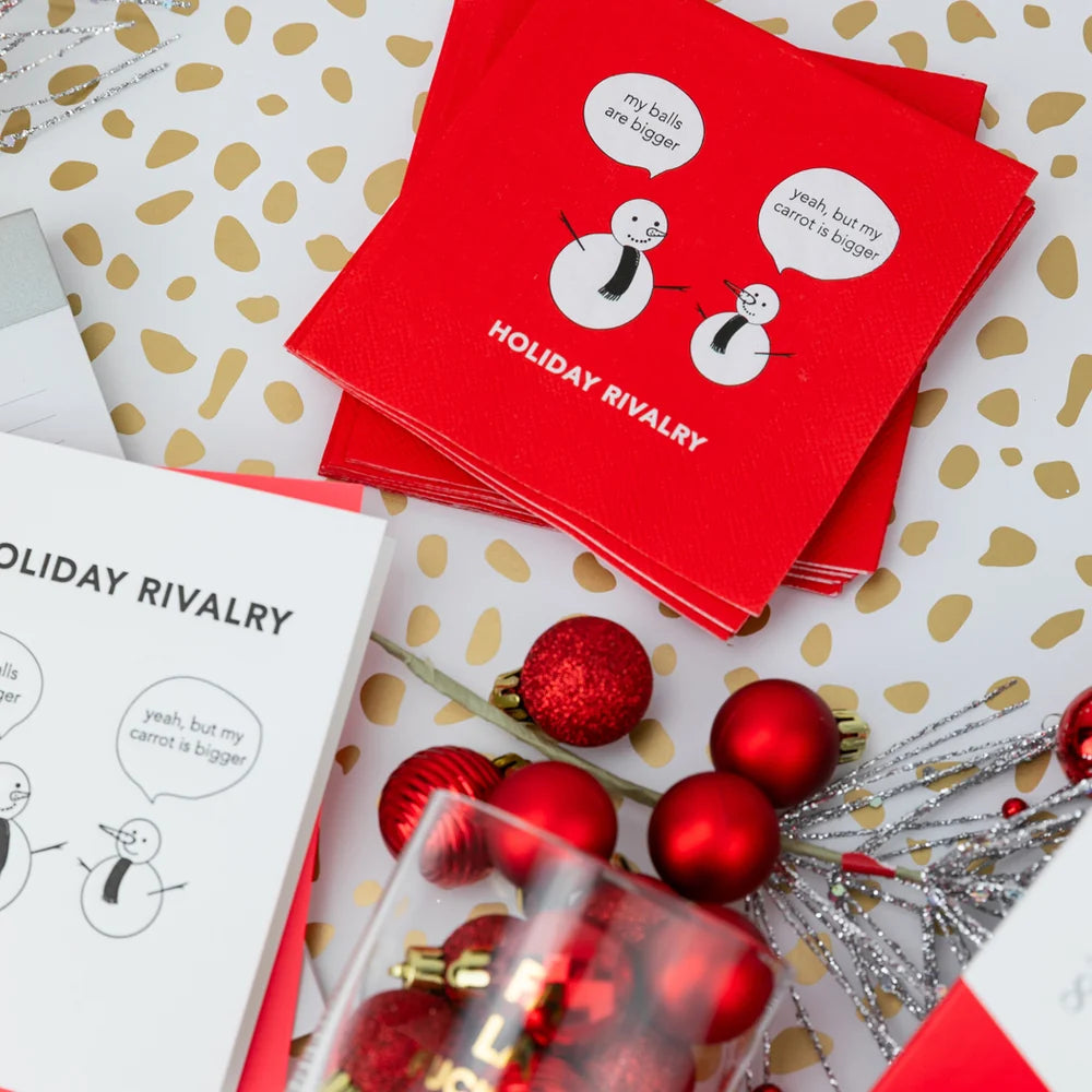 Holiday Rivalry Cocktail Napkins
