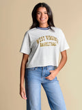 The Tip Off Sequin Tee | West Virginia