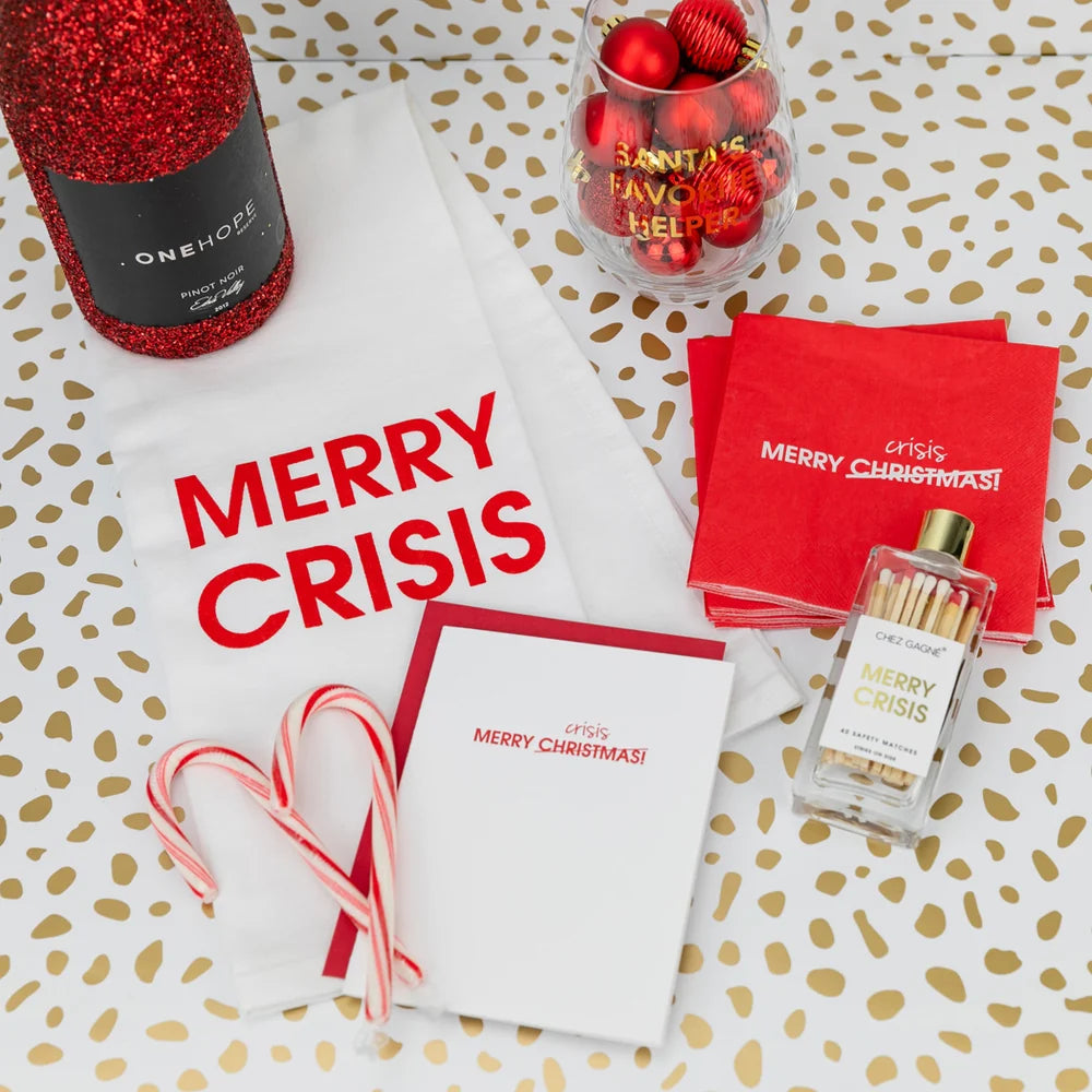 Merry Crisis Cocktail Napkins